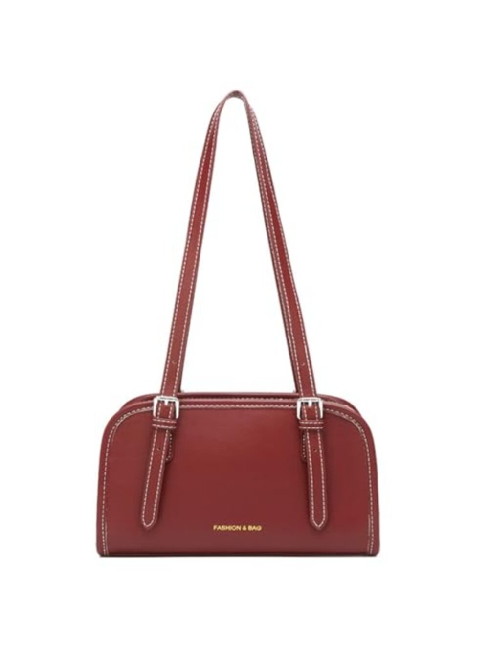Vegan Leather Shoulder Bag Swing Bag Small Tote Underarm Satchel